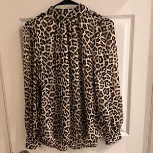 Leopard print blouse